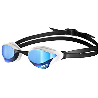 ARENA Cobra Core Swipe Mirror Duikbril voor heren, blauw-wit, Eén maat ARENA Cobra Core Swipe Mirror Duikbril voor heren, blauw-wit, Eén maat