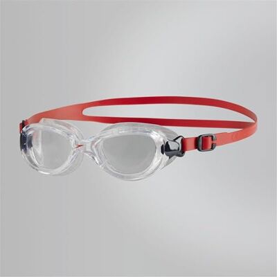 Speedo Junior Futura Classic Zwembril, anti-condens, lekvrij, rood/transparant, eenheidsmaat Speedo Junior Futura Classic Zwembril, anti-condens, lekvrij, rood/transparant, eenheidsmaat
