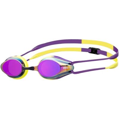 ARENA Tracks Essential Zwembril voor volwassenen, uniseks, voor wedstrijdzwemmers, mannen en vrouwen, gespiegelde glazen, anti-condens, FINA-goedgekeurd, paars, pruim, arctische limoen ARENA Tracks Essential Zwembril voor volwassenen, uniseks, voor wedstrijdzwemmers, mannen en vrouwen, gespiegelde glazen, anti-condens, FINA-goedgekeurd, paars, pruim, arctische limoen