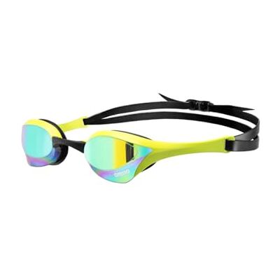 ARENA Cobra Ultra Swipe Mirror Emerald Cyber Lime blauwe zwembril, zilveren glazen ARENA Cobra Ultra Swipe Mirror Emerald Cyber Lime blauwe zwembril, zilveren glazen