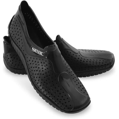 SEAC Zachte vlakgomschoenen, strand, uniseks, volwassenen, zwart, 27/28 SEAC Zachte vlakgomschoenen, strand, uniseks, volwassenen, zwart, 27/28