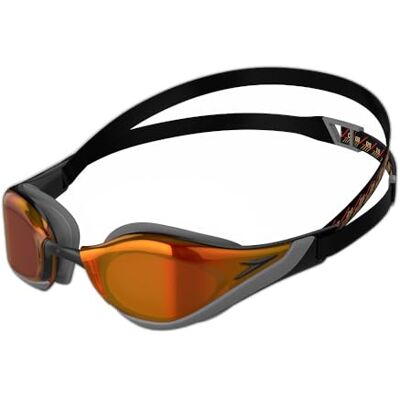 Speedo Fastskin Pure Focus zwembril, uniseks, volwassenen, zwart/cool grijs/vuurgoud, één maat Speedo Fastskin Pure Focus zwembril, uniseks, volwassenen, zwart/cool grijs/vuurgoud, één maat