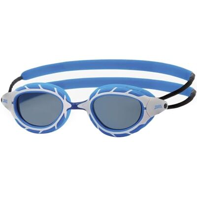 Zoggs Predator Zwembril met UV-bescherming, snel verstelbare zwembrilriemen, anti-condensglazen voor volwassenen, ultra-passend, blauw/wit/rookgetint regular fit Zoggs Predator Zwembril met UV-bescherming, snel verstelbare zwembrilriemen, anti-condensglazen voor volwassenen, ultra-passend, blauw/wit/rookgetint regular fit