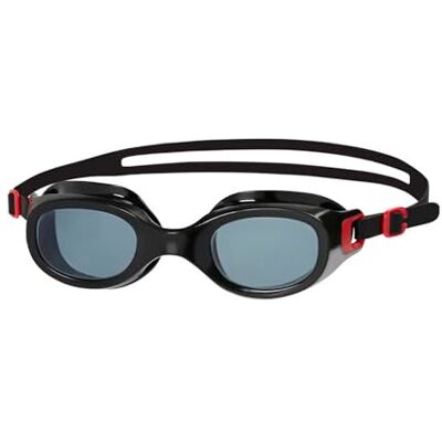 Speedo Unisex Futura Classic Goggles, rood/rook, One Size Speedo Unisex Futura Classic Goggles, rood/rook, One Size