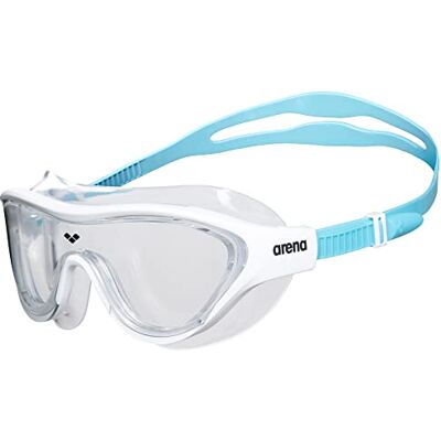 ARENA The One Mask JR Uniseks bril voor volwassenen, wit licht blauw, TU ARENA The One Mask JR Uniseks bril voor volwassenen, wit licht blauw, TU