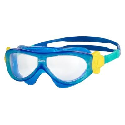 Zoggs Phantom kindermasker turquoise transparant blauw Zoggs Phantom kindermasker turquoise transparant blauw
