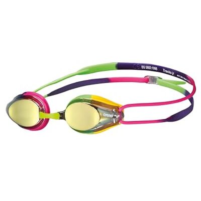 ARENA Tracks Junior Mirror Zwembril, wedstrijd, kinderen, spiegelglazen met uv-bescherming en anti-condens, siliconen afdichtingen en 4 verwisselbare neusbruggen, 6-12 jaar ARENA Tracks Junior Mirror Zwembril, wedstrijd, kinderen, spiegelglazen met uv-bescherming en anti-condens, siliconen afdichtingen en 4 verwisselbare neusbruggen, 6-12 jaar