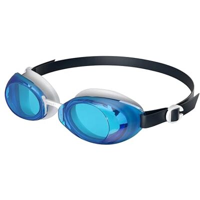 Speedo Jet 2.0 uniseks zwembril Zwemmen Verbeterd zicht, Bondi blauw/wit/antracietgrijs, één maat Speedo Jet 2.0 uniseks zwembril Zwemmen Verbeterd zicht, Bondi blauw/wit/antracietgrijs, één maat