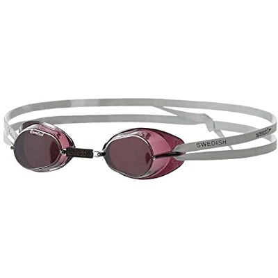 Speedo Zweedse spiegel zwembril voor uniseks, volwassenen, grijs/zilver, eenheidsmaat Speedo Zweedse spiegel zwembril voor uniseks, volwassenen, grijs/zilver, eenheidsmaat