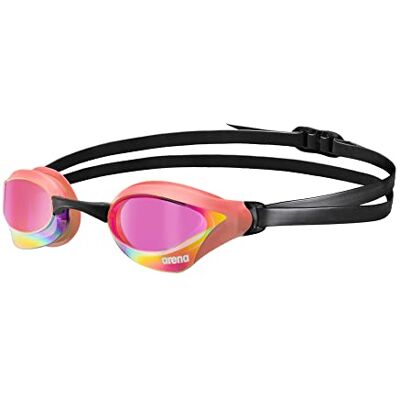 ARENA Cobra Core Swipe uniseks zwembril anti-condens voor mannen en vrouwen polycarbonaat spiegelglazen, paars/koraal ARENA Cobra Core Swipe uniseks zwembril anti-condens voor mannen en vrouwen polycarbonaat spiegelglazen, paars/koraal
