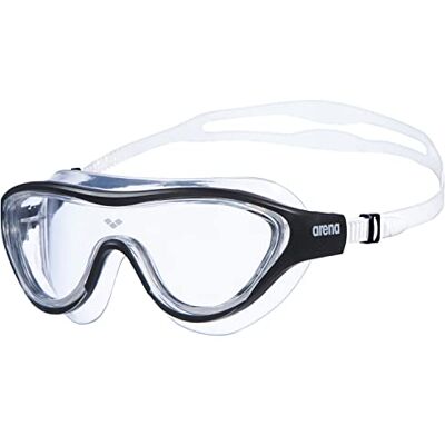 ARENA Zwembril voor volwassenen, anti-condens, uniseks, masker met brede glazen, UV-bescherming, zelfinstellende neusbrug ARENA Zwembril voor volwassenen, anti-condens, uniseks, masker met brede glazen, UV-bescherming, zelfinstellende neusbrug