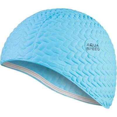 Aqua Speed Aqua-Speed Swim Cap Badmuts, sport, training, zwemmen, lang haar, latex, bombastic tic-Tac, turquoise Aqua Speed Aqua-Speed Swim Cap Badmuts, sport, training, zwemmen, lang haar, latex, bombastic tic-Tac, turquoise