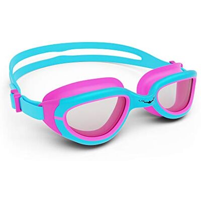 AqtivAqua Zwembril voor kinderen, zwembril voor jongens en meisjes, JR (blauw/paars, helder) AqtivAqua Zwembril voor kinderen, zwembril voor jongens en meisjes, JR (blauw/paars, helder)