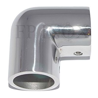 FP INOX Rechte hoekboog 25 mm roestvrij staal A4 316 hoek 90, voor buis met diameter 25 mm boot FP INOX Rechte hoekboog 25 mm roestvrij staal A4 316 hoek 90, voor buis met diameter 25 mm boot