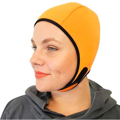 SwimCell Neopreen zwemmuts met bevestiging, badmuts, roze Thermische muts van neopreen, 4 mm, voor zwemmen in koud water. Verstelbaar en omkeerbaar in zwart. Volwassenen en jongeren SwimCell Neopreen zwemmuts met bevestiging, badmuts, roze Thermische muts van neopreen, 4 mm, voor zwemmen in koud water. Verstelbaar en omkeerbaar in zwart. Volwassenen en jongeren