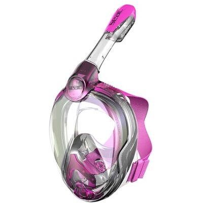 SEAC Magic Volledig anti-condens duikmasker met zacht gezicht in 4 maten, ontluchtingsventiel en Dry Top snorkel, roze, junior SEAC Magic Volledig anti-condens duikmasker met zacht gezicht in 4 maten, ontluchtingsventiel en Dry Top snorkel, roze, junior