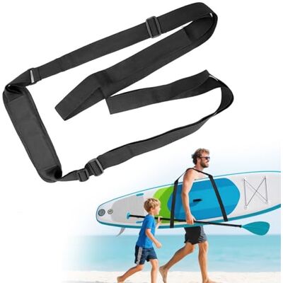 xiruiubao Surfplankriem, verstelbare en draagbare SUP-plankriem, SUP-accessoires voor surfplanken, kajak, paddle, longboard, nylon, duurzaam, zwart xiruiubao Surfplankriem, verstelbare en draagbare SUP-plankriem, SUP-accessoires voor surfplanken, kajak, paddle, longboard, nylon, duurzaam, zwart