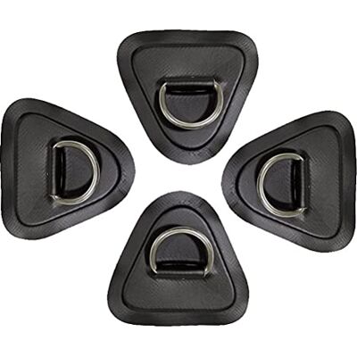 STRAY KIDS Wawogic 4 stuks driehoek, 9 cm, roestvrij staal, D-ring-patch, vaste gesp van roestvrij staal, voor opblaasbare boot, vlot, drift, kajak, kanoën, sup, surfplank STRAY KIDS Wawogic 4 stuks driehoek, 9 cm, roestvrij staal, D-ring-patch, vaste gesp van roestvrij staal, voor opblaasbare boot, vlot, drift, kajak, kanoën, sup, surfplank