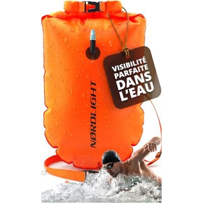 Nordlight Zwemband voor zwemmen, vrij water – Pull Booy, waterdichte Dry Bag, zwemtas voor volwassenen, opblaasbare waterdichte tas voor zwemmen, triatlon, veiligheidsboei Nordlight Zwemband voor zwemmen, vrij water – Pull Booy, waterdichte Dry Bag, zwemtas voor volwassenen, opblaasbare waterdichte tas voor zwemmen, triatlon, veiligheidsboei