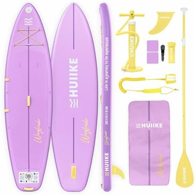 HUIIKE Opblaasbare peddel voor volwassenen, touring, met accessoires, peddel, vin, riem, pomp en rugzak. Stand Up Paddle, hoge stabiliteit en weerstand, converteerbaar tot kajak SUP Jusqu'à 130, 150 ou 170 kg avec Pagaia, Pompe, Aileron, Leash, Sac à Do HUIIKE Opblaasbare peddel voor volwassenen, touring, met accessoires, peddel, vin, riem, pomp en rugzak. Stand Up Paddle, hoge stabiliteit en weerstand, converteerbaar tot kajak SUP Jusqu'à 130, 150 ou 170 kg avec Pagaia, Pompe, Aileron, Leash, Sac à Do