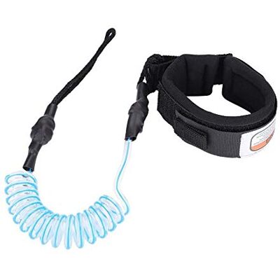 Nikou Surfing Leash 5 mm gewikkeld veertouw, sup lijn voor surfplank Nikou Surfing Leash 5 mm gewikkeld veertouw, sup lijn voor surfplank