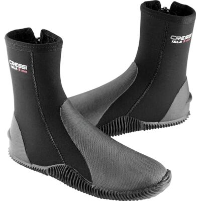 CRESSI Isla Boots 5 mm duikschoenen, uniseks, Zwart en rood logo Medium CRESSI Isla Boots 5 mm duikschoenen, uniseks, Zwart en rood logo Medium