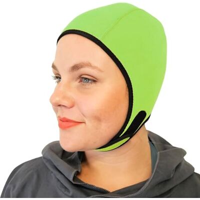 SwimCell Neopreen zwemmuts met bevestiging, badmuts, roze Thermische muts van neopreen, 4 mm, voor zwemmen in koud water. Verstelbaar en omkeerbaar in zwart. Volwassenen en jongeren SwimCell Neopreen zwemmuts met bevestiging, badmuts, roze Thermische muts van neopreen, 4 mm, voor zwemmen in koud water. Verstelbaar en omkeerbaar in zwart. Volwassenen en jongeren