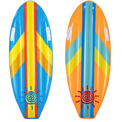Bestway Surfplank in de vorm van een surfplank, sterren en bloemen, 114 x 46 cm, verschillende kleuren Bestway Surfplank in de vorm van een surfplank, sterren en bloemen, 114 x 46 cm, verschillende kleuren
