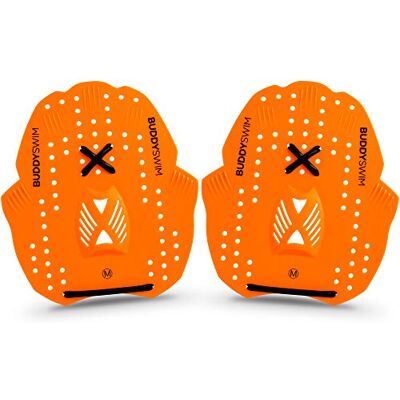 BUDDYSWIM Zwemplaat voor training van het bovenlichaam, handvinnen ter versterking van de romp-, rug- en armspieren, ideaal als zwembadaccessoire. BUDDYSWIM Zwemplaat voor training van het bovenlichaam, handvinnen ter versterking van de romp-, rug- en armspieren, ideaal als zwembadaccessoire.