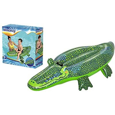 Bestway Zwemband met krokodil Opblaasbaar 41477 Grijs Vinyl 153 cm x 71 cm Speelgoed voor kinderen Volwassenen Buitenspel Zwembad Stapelbaar Pols XXL Vanaf 3 jaar Bestway Zwemband met krokodil Opblaasbaar 41477 Grijs Vinyl 153 cm x 71 cm Speelgoed voor kinderen Volwassenen Buitenspel Zwembad Stapelbaar Pols XXL Vanaf 3 jaar