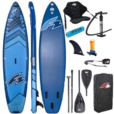 CampSup SUP F2 AXXIS Combo Opblaasbaar stand-up paddleboard, surfplank voor beginners en gevorderden, met accessoires CampSup SUP F2 AXXIS Combo Opblaasbaar stand-up paddleboard, surfplank voor beginners en gevorderden, met accessoires