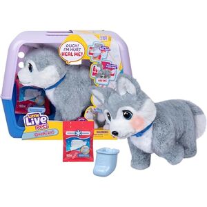 Little Live Pets Ouchies Aspen Exclusieve interactieve husky puppy met 50+ geluiden en reacties met dierenartsset en draagtas, vanaf 4 jaar Little Live Pets Ouchies Aspen Exclusieve interactieve husky puppy met 50+ geluiden en reacties met dierenartsset en draagtas, vanaf 4 jaar