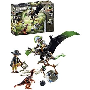 Playmobil 71263 Dimorphodon en Rangers – Dino Rise – met twee figuren, een dinosaurus met afneembaar pantser en een vliegende dinosaurus met valmechanisme – verhaal en verbeelding – vanaf 5 jaar Playmobil 71263 Dimorphodon en Rangers – Dino Rise – met twee figuren, een dinosaurus met afneembaar pantser en een vliegende dinosaurus met valmechanisme – verhaal en verbeelding – vanaf 5 jaar