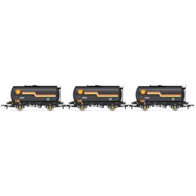 Hornby R60259 Shell TTA Tankwagon, 3 stuks, 8 OO Hornby R60259 Shell TTA Tankwagon, 3 stuks, 8 OO