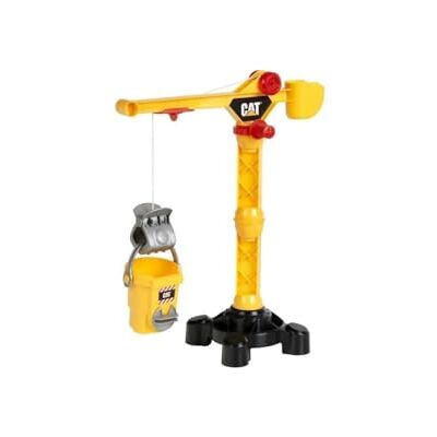 Klein Theo 3256 Caterpillar bouwkraan, kraan met zwengel voor links- en rechtshandigen, 360 graden draaibaar, speelgoed voor kinderen vanaf 3 jaar Klein Theo 3256 Caterpillar bouwkraan, kraan met zwengel voor links- en rechtshandigen, 360 graden draaibaar, speelgoed voor kinderen vanaf 3 jaar