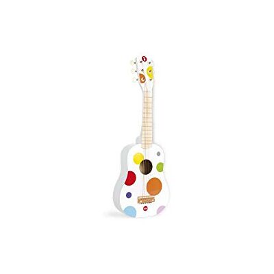 Janod Houten gitaar Confetti Muziekinstrument voor kinderen Speelgoed met imitatie en muzikaal ontwaken Rood Vanaf 3 jaar, J07598 Janod Houten gitaar Confetti Muziekinstrument voor kinderen Speelgoed met imitatie en muzikaal ontwaken Rood Vanaf 3 jaar, J07598