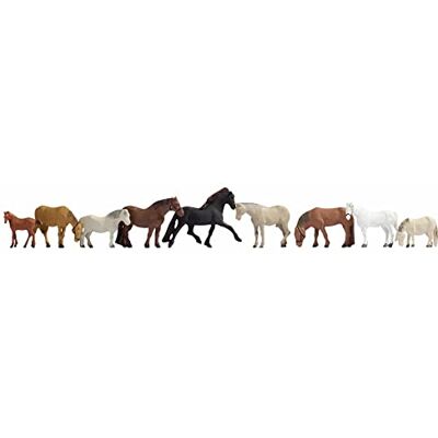 NOCH 15761 modelspoorbaan figuur 9 paarden NOCH 15761 modelspoorbaan figuur 9 paarden