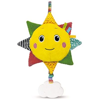 Clementoni Soft Sun Musical, muziek voor pasgeborenen, spelletjes voor de dwerg, babyspel 0 maanden, meerkleurig, 17795 Clementoni Soft Sun Musical, muziek voor pasgeborenen, spelletjes voor de dwerg, babyspel 0 maanden, meerkleurig, 17795