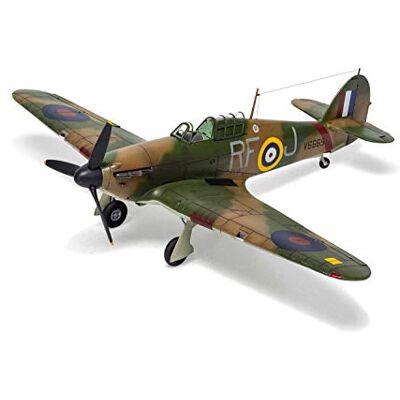 Airfix A05127A Hawker Hurricane Mk.I modelvliegtuigbouwset van kunststof voor volwassenen en kinderen vanaf 8 jaar, set bevat spanen en stickers model met Airfix A05127A Hawker Hurricane Mk.I modelvliegtuigbouwset van kunststof voor volwassenen en kinderen vanaf 8 jaar, set bevat spanen en stickers model met