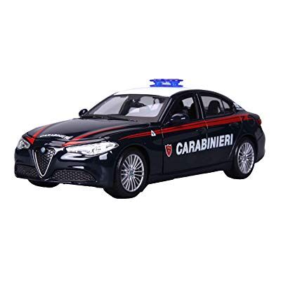 Bburago Carabinieri Realistisch modelauto op schaal 1:24 (willekeurige selectie van beschikbare modellen), officiële licentie, aanbevolen leeftijd: 3 jaar en ouder Bburago Carabinieri Realistisch modelauto op schaal 1:24 (willekeurige selectie van beschikbare modellen), officiële licentie, aanbevolen leeftijd: 3 jaar en ouder