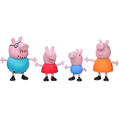 Peppa Pig , Peppa op avontuur, Peppa en zijn familie, verpakking met 4 figuren, vanaf 3 jaar Peppa Pig , Peppa op avontuur, Peppa en zijn familie, verpakking met 4 figuren, vanaf 3 jaar