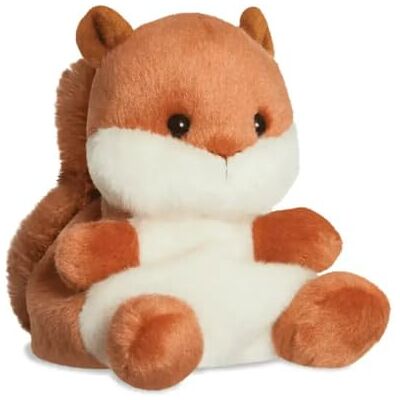Aurora World , 61352, Palm Pals Nibbles de eekhoorn, 13 cm, pluche, bruin en beige Aurora World , 61352, Palm Pals Nibbles de eekhoorn, 13 cm, pluche, bruin en beige
