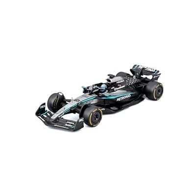 Bburago Mercedes-AMG W16 2025#63 Russell, miniatuurauto in schaal 1:43 met vitrine, gedetailleerde replica van de Mercedes F1, inclusief sokkel, officiële licentie, aanbevolen leeftijd 14+ jaar Bburago Mercedes-AMG W16 2025#63 Russell, miniatuurauto in schaal 1:43 met vitrine, gedetailleerde replica van de Mercedes F1, inclusief sokkel, officiële licentie, aanbevolen leeftijd 14+ jaar
