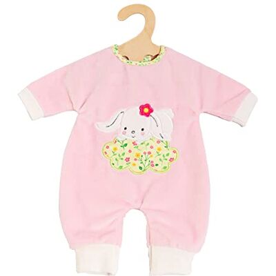 Heless 2381 Poppenkleding Design Bunny Lou, pluizige onesie met konijnenapp, bloemenmotief en klittenbandsluiting, maat 35-45 cm, 2381 Heless 2381 Poppenkleding Design Bunny Lou, pluizige onesie met konijnenapp, bloemenmotief en klittenbandsluiting, maat 35-45 cm, 2381
