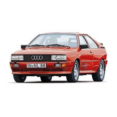 Italeri 3671 Audi Quattro, schaal 1:24, kunststof model kit/model kunststof voor montage Italeri 3671 Audi Quattro, schaal 1:24, kunststof model kit/model kunststof voor montage