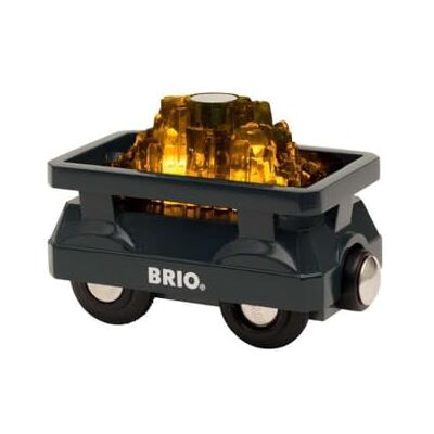 Brio World 33896 Lichtwagen met gouden lading Accessoires voor houten treinbaan Met magnetische aansluitingen Speelgoed voor jongens en meisjes vanaf 3 jaar Brio World 33896 Lichtwagen met gouden lading Accessoires voor houten treinbaan Met magnetische aansluitingen Speelgoed voor jongens en meisjes vanaf 3 jaar