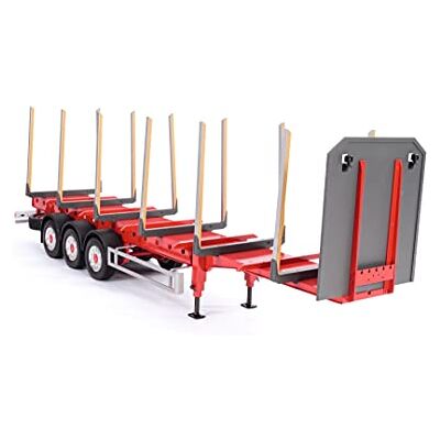 Carson 500907629 1:14 3-assige Rancher Trailer Modelbouw om te monteren, voor RC vrachtwagens, Tamiya compatibel, 1:14 schaalaccessoires, niet geschilderd Carson 500907629 1:14 3-assige Rancher Trailer Modelbouw om te monteren, voor RC vrachtwagens, Tamiya compatibel, 1:14 schaalaccessoires, niet geschilderd