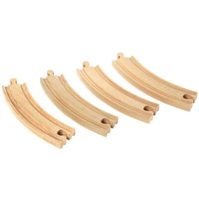 Brio World 33342 grote gebogen rails 170 mm accessoires voor houten treinbaan speelgoed voor jongens en meisjes vanaf 3 jaar Brio World 33342 grote gebogen rails 170 mm accessoires voor houten treinbaan speelgoed voor jongens en meisjes vanaf 3 jaar
