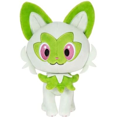 Pokémon PKW pluche dier, 20,3 cm (Sprigatito) Pokémon PKW pluche dier, 20,3 cm (Sprigatito)