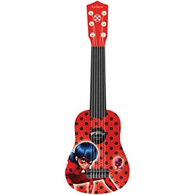 Lexibook Miraculous Ladybug Mijn Eerste Gitaar voor kinderen, 6 nylon snaren, 53 cm, gids inbegrepen, Rood/Zwart, K200MI 21-pouces guitare, 6 cordes en nylon, guide d'apprentissage inclus, Rouge/Noir Lexibook Miraculous Ladybug Mijn Eerste Gitaar voor kinderen, 6 nylon snaren, 53 cm, gids inbegrepen, Rood/Zwart, K200MI 21-pouces guitare, 6 cordes en nylon, guide d'apprentissage inclus, Rouge/Noir